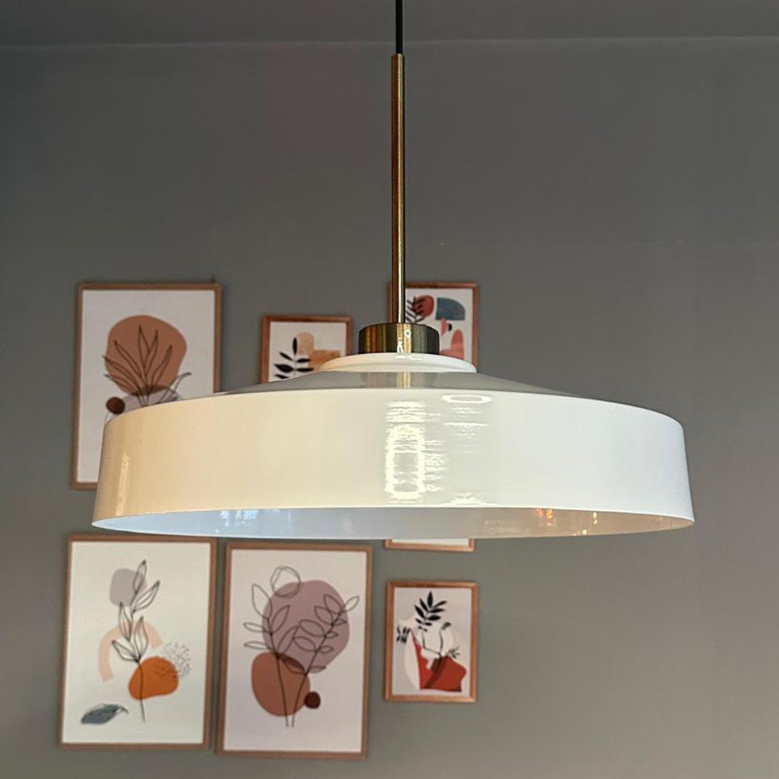 Ace Hängelampe Ø40 cm, Pendelleuchte Vintage, Industrial aus Metall E27